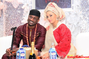Peter-Okoye-and-wife-Lola-Omotayo-at-their-traditional-wedding-November-2012-copy